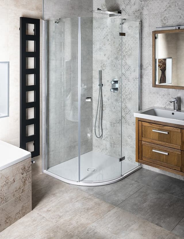 FORTIS kabina prysznicowa półokrągła 1000x900x2000mm, prawa