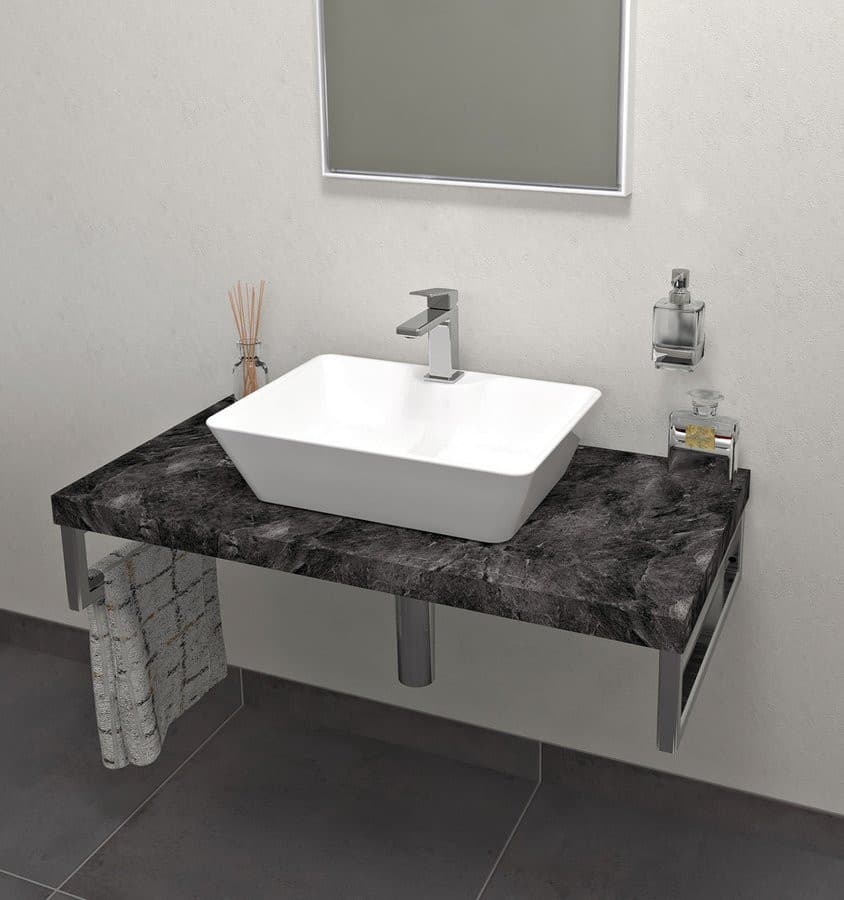AVICE blat pod umywalkę 90x50cm, grubość 5cm, kamień łupany