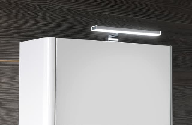LUCIE szafka z lustrem z oświetleniem LED, 55x70x17cm, biała