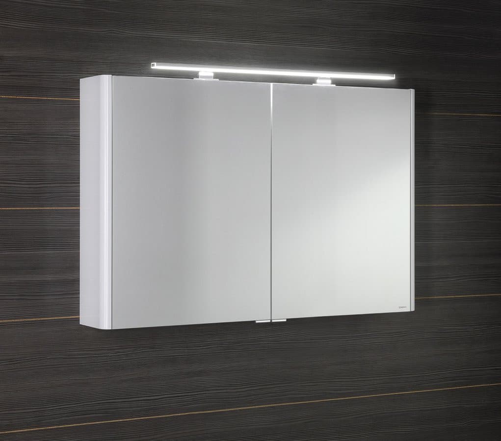 LUCIE szafka z lustrem z oświetleniem LED, 106x70x17cm, biała