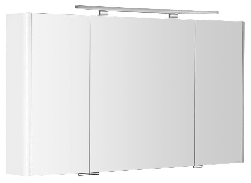 LUCIE szafka z lustrem z oświetleniem LED, 126x70x17cm, biała