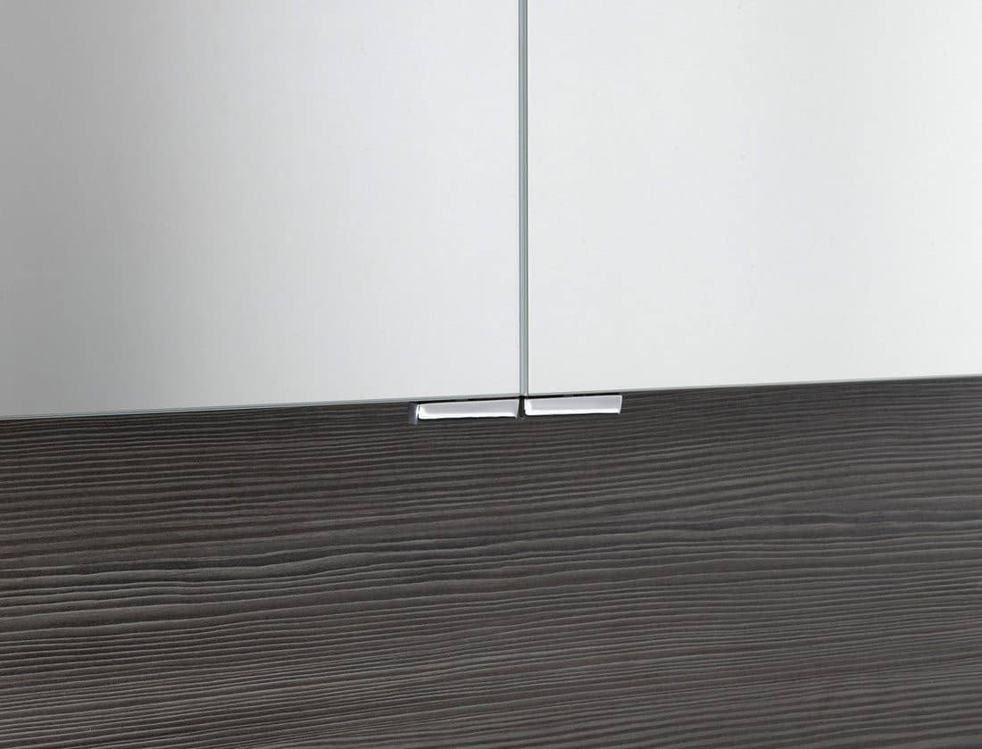 LUCIE szafka z lustrem z oświetleniem LED, 126x70x17cm, biała