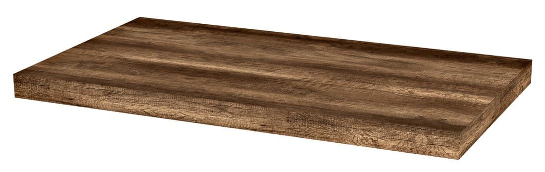 AVICE blat pod umywalkę 80x39cm, grubość 5cm, ciemny dąb