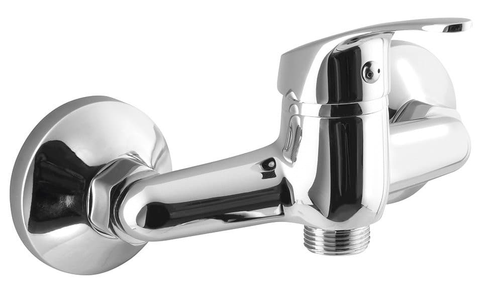 AQUALINE 35 bateria kuchenna ścienna 3/4&quot;, bez wylewki, chrom