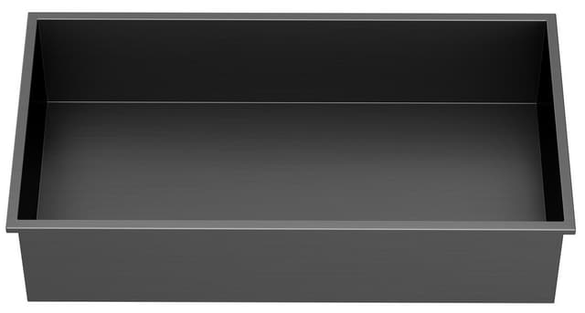 DENBO półka wpuszczana, 510x270mm, stal nierdzewna, gun metal