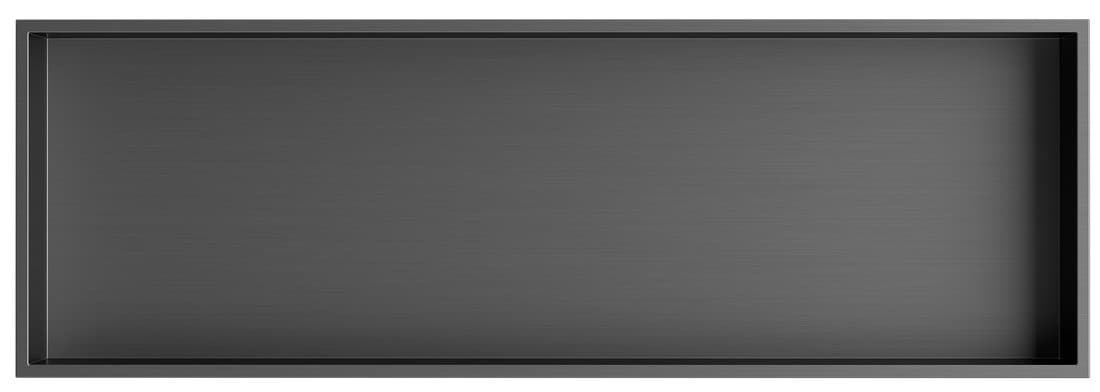 DENBO półka wpuszczana, 810x270mm, stal nierdzewna, gun metal