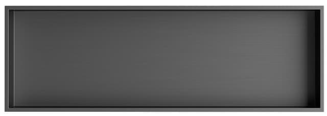 DENBO półka wpuszczana, 810x270mm, stal nierdzewna, gun metal