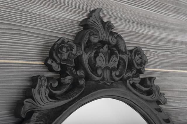 DESNA Lustro w ramie, 80x100cm, czarny