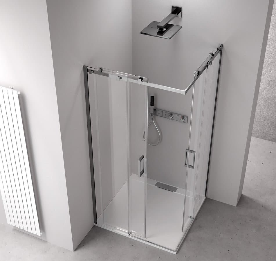 THRON SQUARE kabina prysznicowa 800x800mm, wejście z rogu