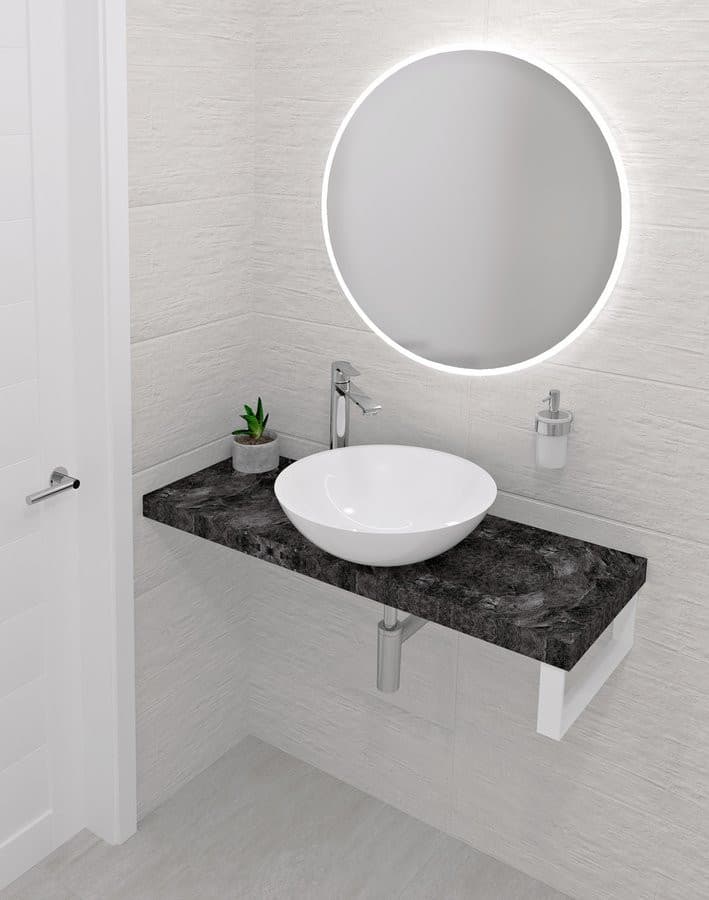 AVICE blat pod umywalkę 250x36cm, grubość 5cm, kamień łupany