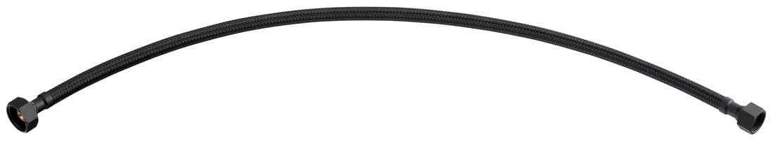 Wąż przyłączeniowy nierdzewny FxF 3/8&quot;x1/2&quot;, 60cm, czarny mat