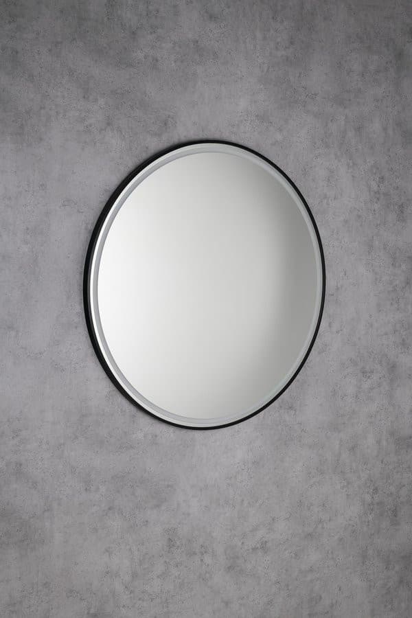 KADRIS okrągłe lustro z oświetleniem LED, ø 100cm, czarny mat