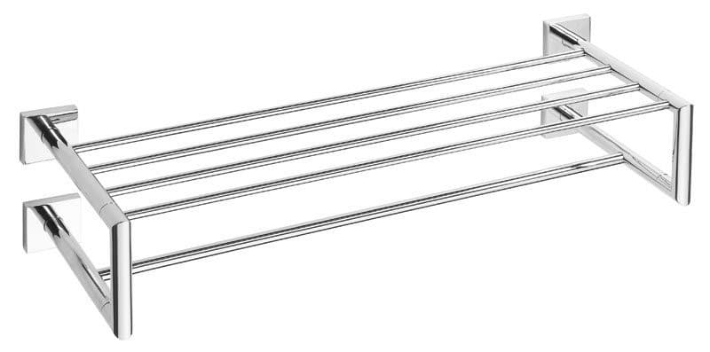 X-SQUARE półka na ręczniki z relingiem 650x155x255mm, chrom