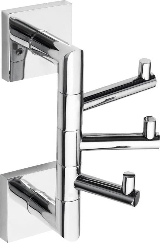 X-SQUARE wieszak potrójny obrotowy, chrom