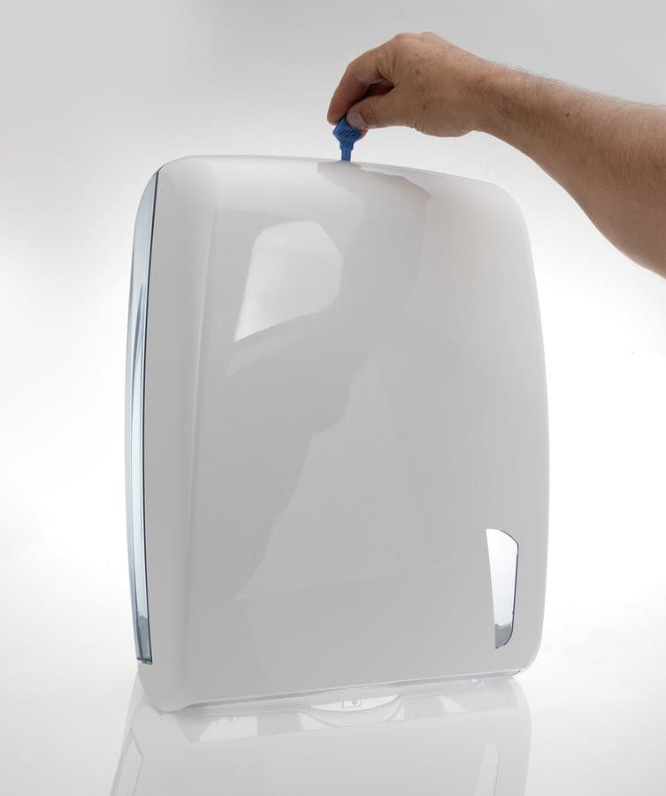 SKIN podajnik ręczników papierowych, 29x40x13cm, ABS, biały