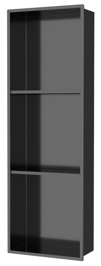 DENBO półka wpuszczana, 270x810mm, stal nierdzewna, gun metal