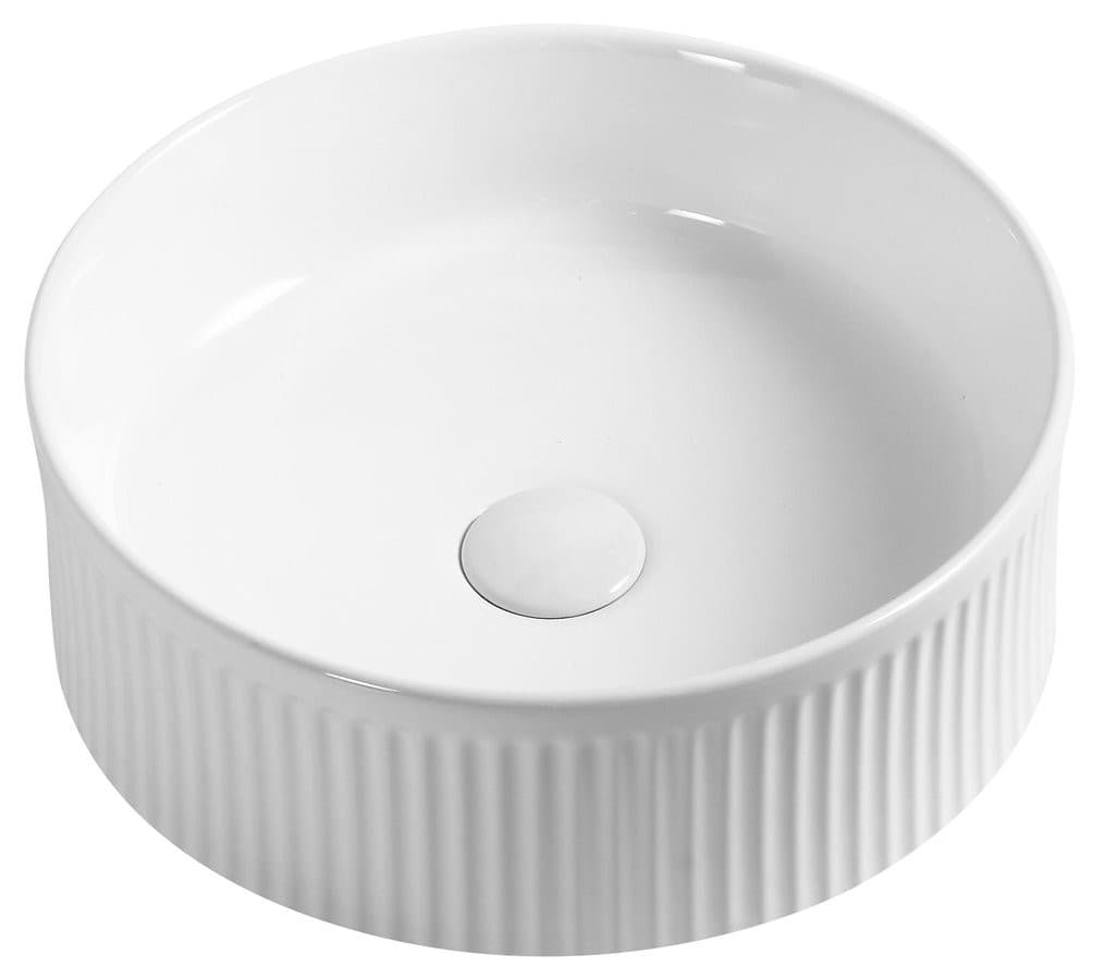 PICOBELLO umywalka ceramiczna nablatowa średnica 37cm, biały