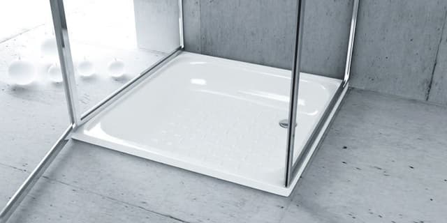 Brodzik prysznicowy emaliowany, kwadratowy 70x70x12cm, biały