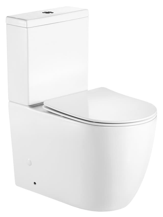 INFINITY RIMLESS komplakt WC, odpływ poziomy/pionowy, biały