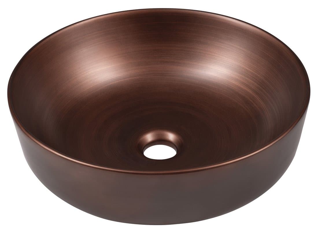 PRIORI umywalka ceramiczna nablatowa, średnica 41,5cm, miedź