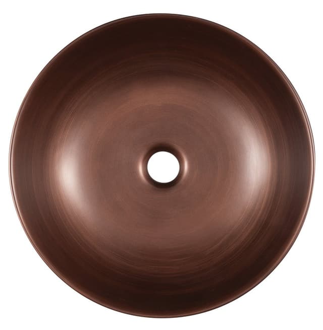 PRIORI umywalka ceramiczna nablatowa, średnica 41,5cm, miedź