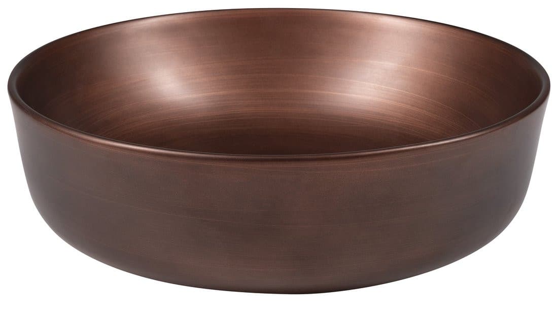 PRIORI umywalka ceramiczna nablatowa, średnica 41,5cm, miedź