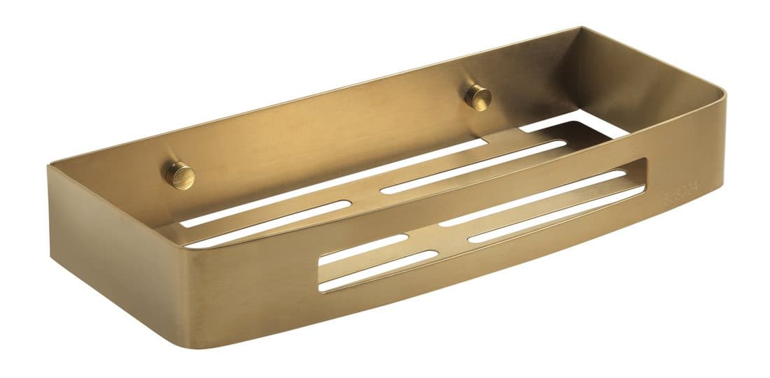 SMART półka do kabiny prysznicowej, 300x45x128mm, złoto mat