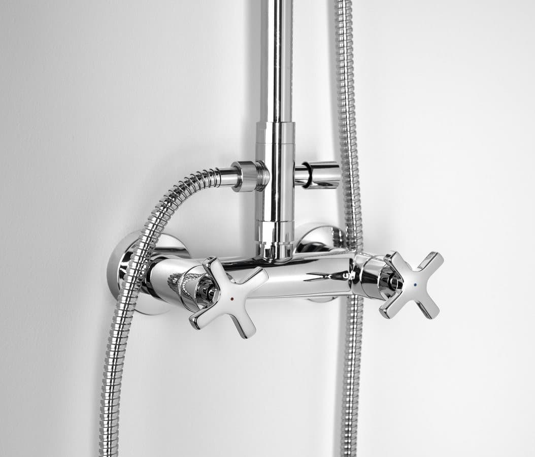 TRAX bateria prysznicowa ścienna do zestawu 990E, chrom