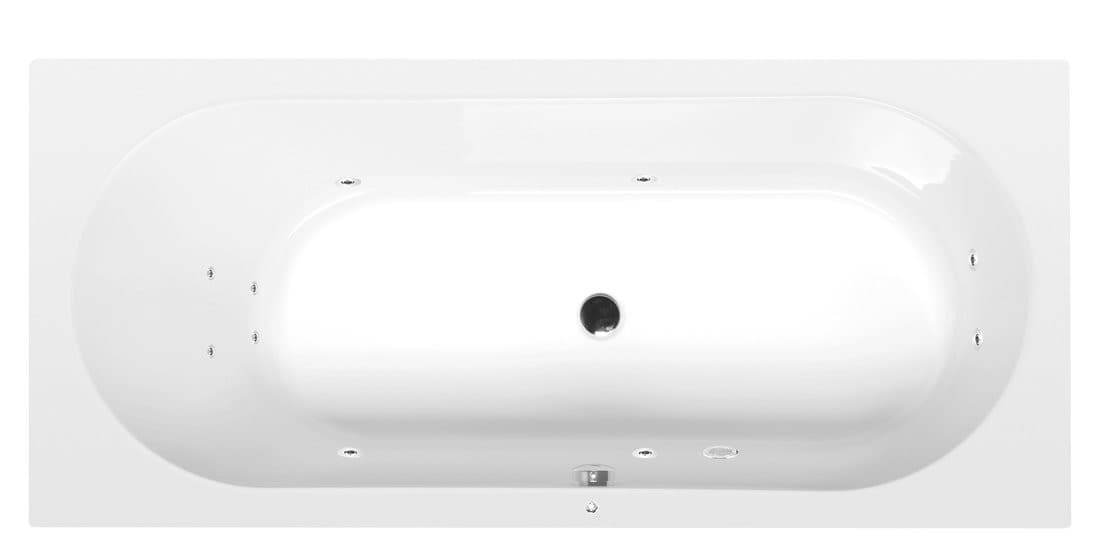 ASTRA B wanna z hydromasażem, 165x75x48cm, Active Hydro, chrom