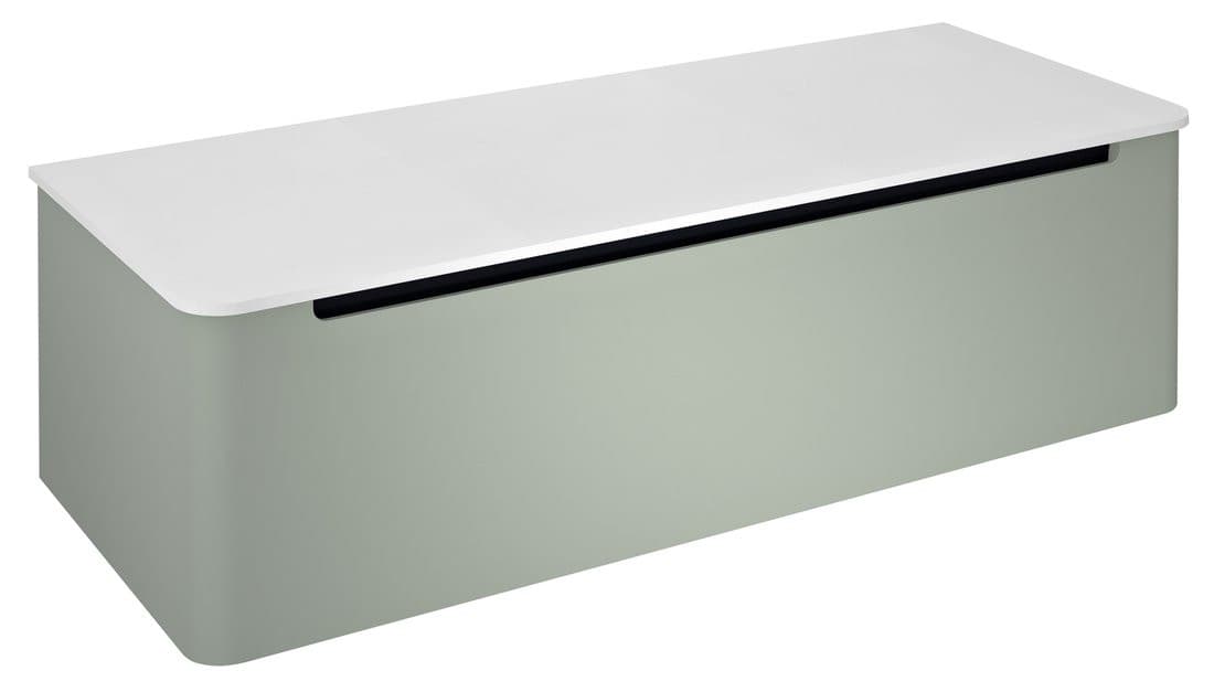 KERALA szafka pod umywalkę 120x35x47,5cm, 1 szuflada, verde