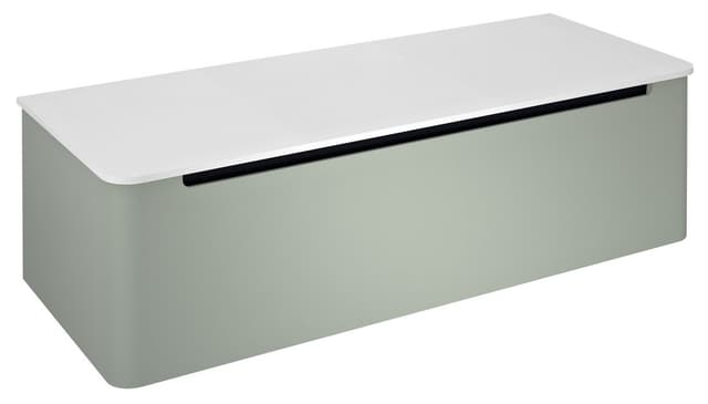 KERALA szafka pod umywalkę 120x35x47,5cm, 1 szuflada, verde