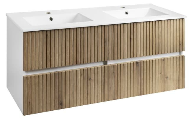 PANEDA STRIP szafka umywalkowa 119x55x45,2cm, dąb emporio