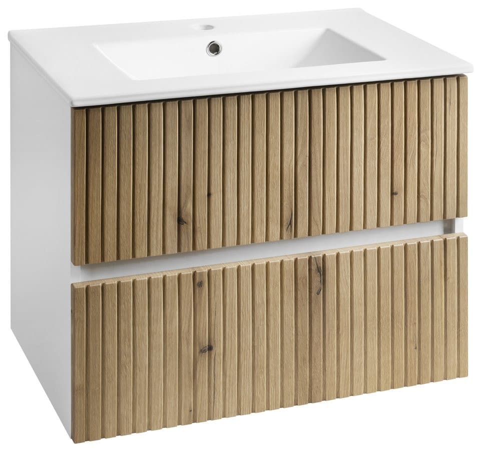 PANEDA STRIP szafka umywalkowa 69,5x55x45,2cm, dąb emporio