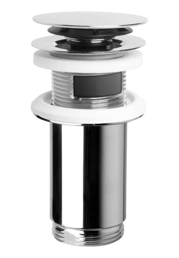 Korek umywalkowy 5/4“, klik-klak, duży grzybek, max 80mm, chrom