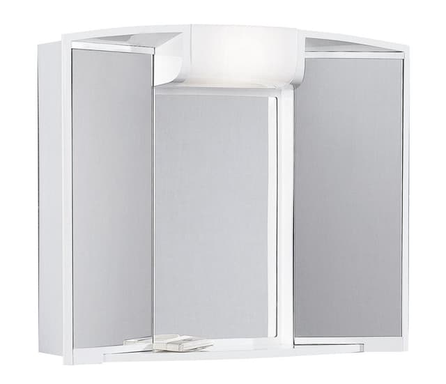ANGY szafka z lustrem 59x50x15cm, 1x12W, biały