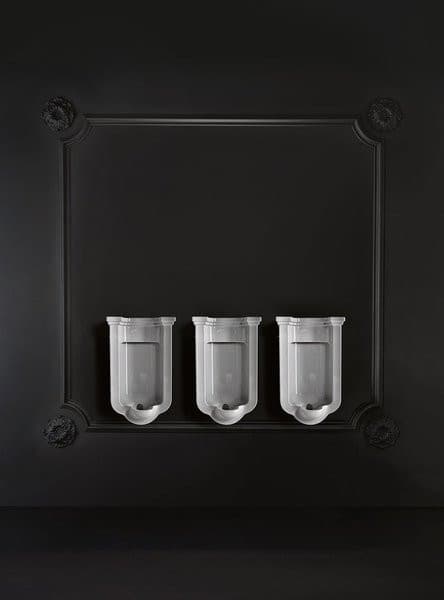 WALDORF pisuar 44x72cm, zasilanie tylne, z syfonem, biały