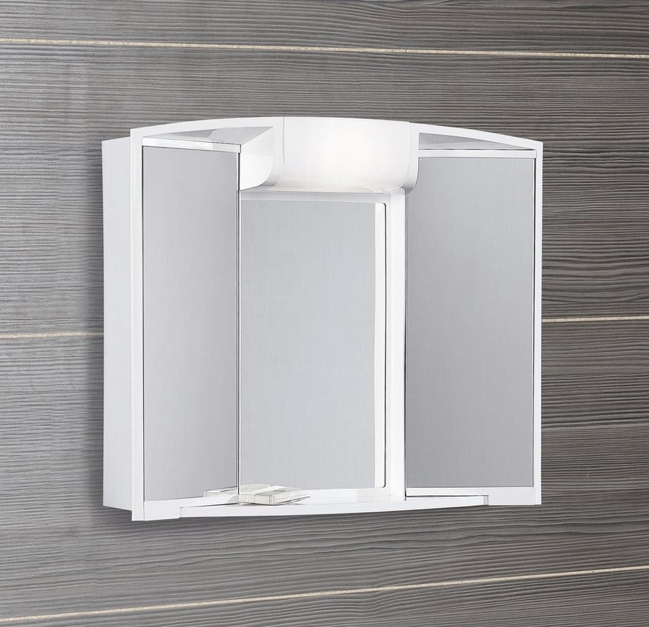 ANGY szafka z lustrem 59x50x15cm, 1x12W, biały