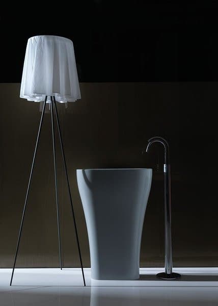 AQUATECH umywalka ceramiczna wolnostojąca 60x85x40cm, biały