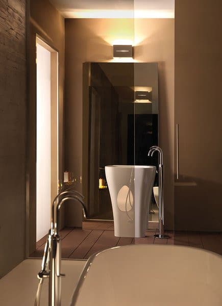 AQUATECH umywalka ceramiczna wolnostojąca 60x85x40cm, biały