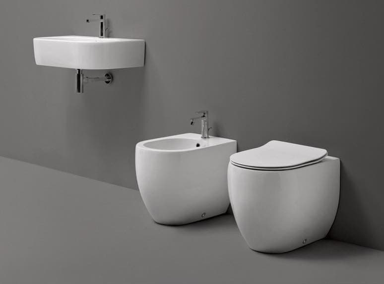 FLO miska WC 36x51,5cm, odpływ poziomy/pionowy, biały