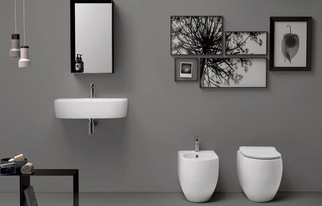 FLO miska WC 36x51,5cm, odpływ poziomy/pionowy, biały