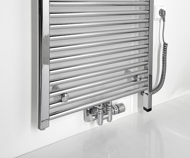 ONE D grzałka elektryczna z termostatem, 300 W, prawa, chrom