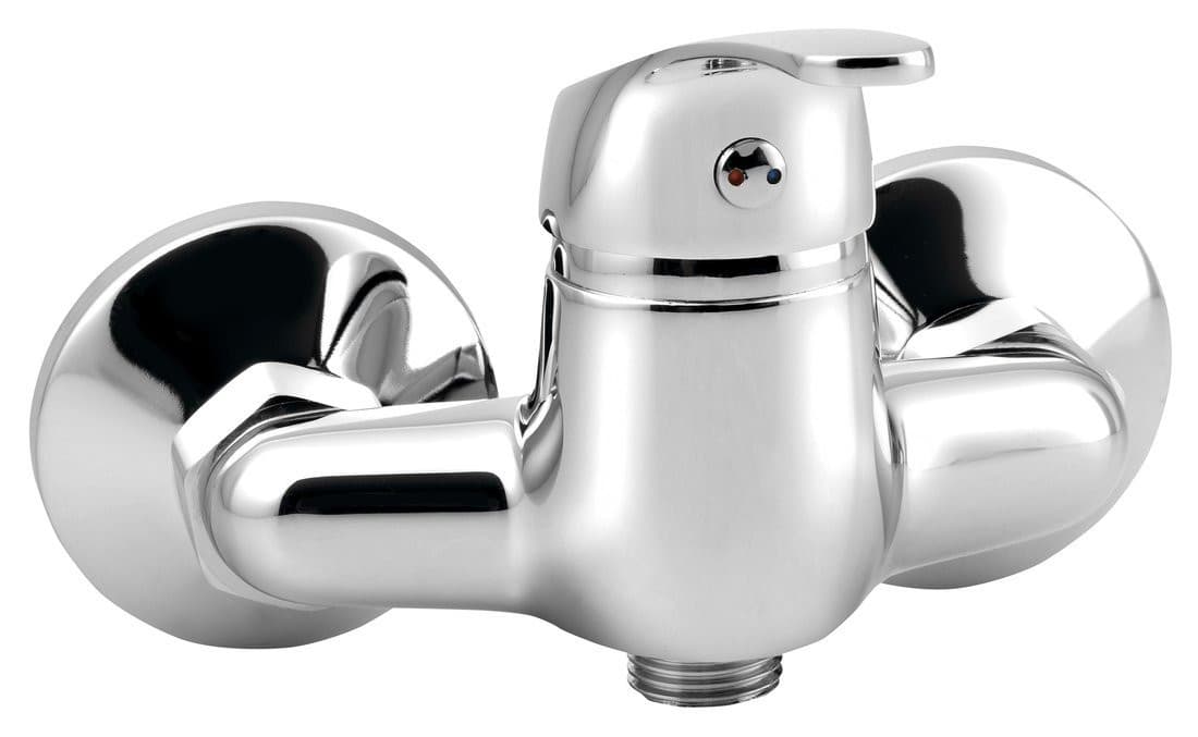 AQUALINE 35 bateria prysznicowa ścienna, 100mm rozstaw, chrom