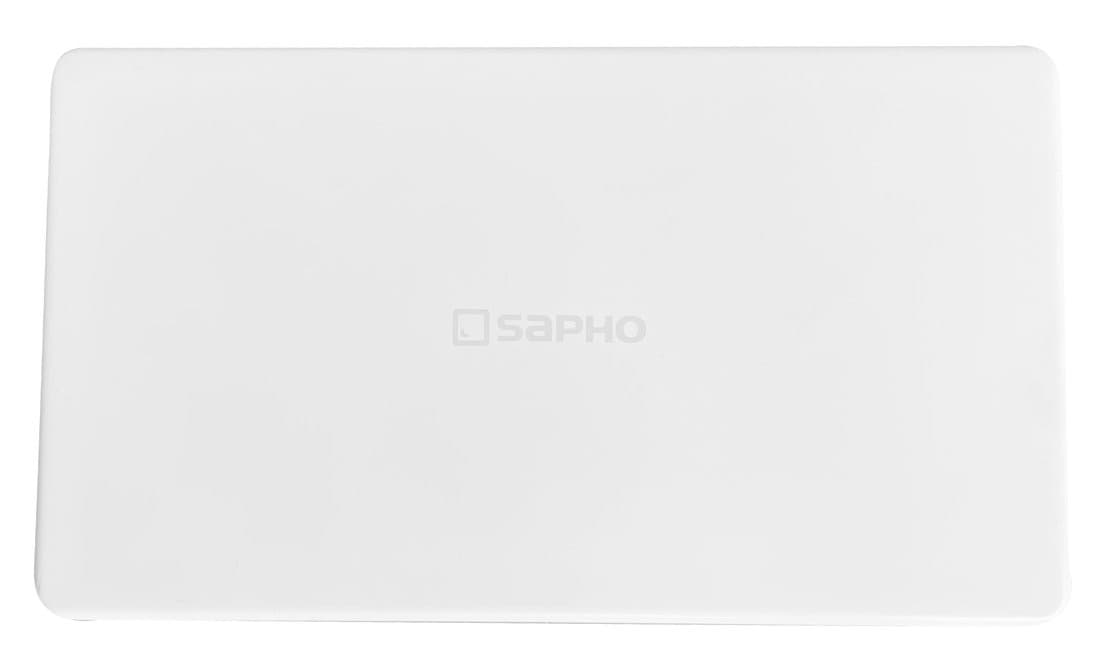Pokrywa na odpady 144x82mm, logo SAPHO, kompozyt, biały
