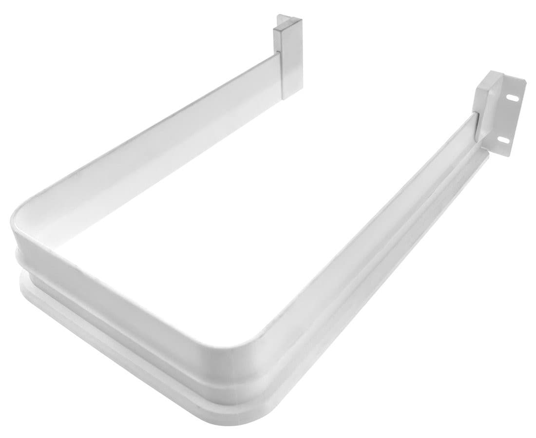 Osłona syfonu do blatu 16mm, 175x45x270mm, plastik, biały