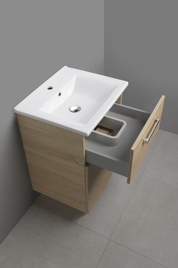 VEGA szafka umywalkowa 62x72,6x43,8cm, 2 szuflady, dąb platin